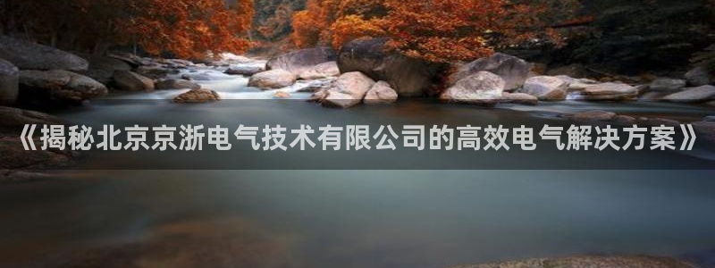 凯发k8国际手机网页：《揭秘北京京浙电气技术有限公